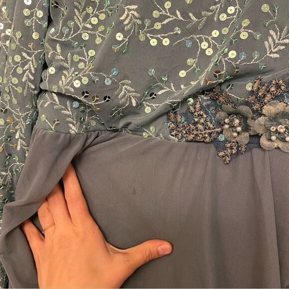 Weissman Dance Costume sage green sequin appliqué Saint Honesty 13413 XXLC - Picture 10 of 12